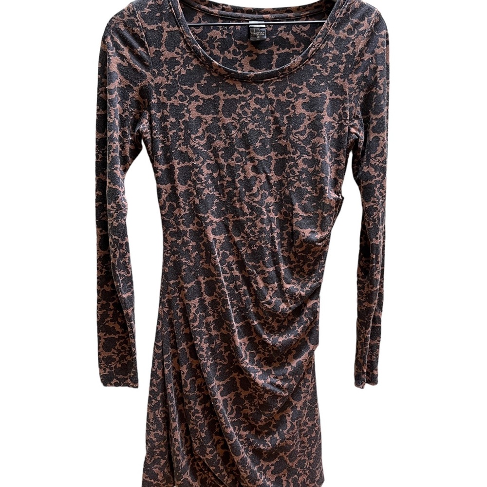 Peruvian Connection Animal Print Ruched Fitted Dr… - image 3